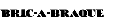 TTF: Bric-a-Braque Schriftart