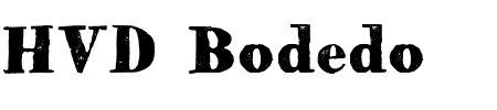 TTF: HVD Bodedo Font