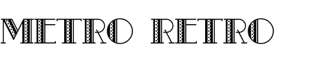 TTF: Metro Retro Schriftart