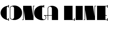 Font Conga Line: Mehr Infos & Zeichen Übersicht TTF: Conga Line Font