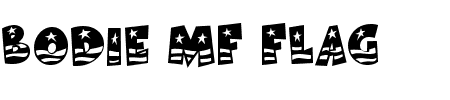 TTF: Bodie MF Flag Schriftart