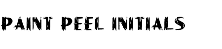 Schriftart Paint Peel Initials: Mehr Infos & Vorschau Generator TTF: Paint Peel Initials Schriftart