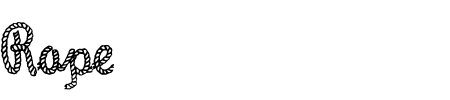 Schriftart Rope: Mehr Infos & Vorschau Generator TTF: Rope Schriftart