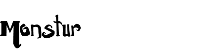 Schriftart Monstur: Mehr Infos & Vorschau Generator TTF: Monstur Schriftart