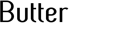Schriftart Butter: Mehr Infos & Vorschau Generator TTF: Butter Schriftart
