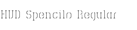 TTF: HVD Spencils Regular Font