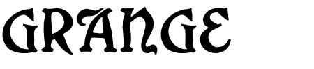 TTF: Grange Schriftart