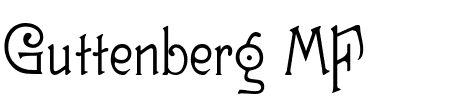 TTF: Guttenberg MF Schriftart