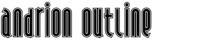 TTF: Andiron Outline Schriftart