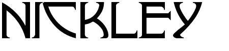 Schrift Nickley: Mehr Infos & Zeichen Übersicht TTF: Nickley Schrift