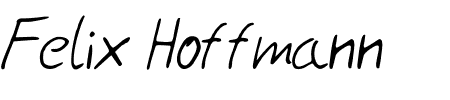 Schriftart Felix Hoffmann: Mehr Infos & Zeichen Übersicht TTF: Felix Hoffmann Schriftart