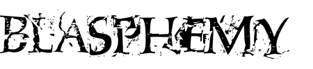 Schriftart Blasphemy: Mehr Infos & Zeichen Übersicht TTF: Blasphemy Schriftart