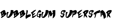 TTF: Bubblegum Superstar Font