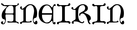 Schriftart Aneirin: Mehr Infos & Zeichen Übersicht TTF: Aneirin Schriftart
