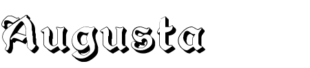 Font Augusta Shadow: Mehr Infos & Zeichen Übersicht TTF: Augusta Shadow Font