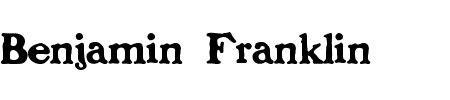 TTF: Benjamin Franklin Schriftart