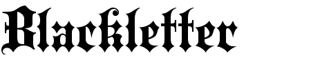 TTF: Blackletter Schrift