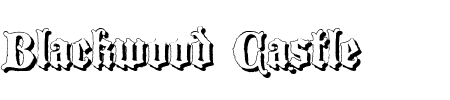 Font Blackwood Castle Shadow: Mehr Infos & Zeichen Übersicht TTF: Blackwood Castle Shadow Font