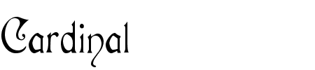 Schriftart Cardinal: Mehr Infos & Vorschau Generator TTF: Cardinal Schriftart