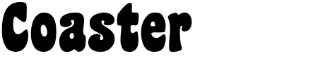 Schriftart Coaster Black: Mehr Infos & Zeichen Übersicht TTF: Coaster Black Schriftart