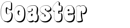 Font Coaster Shadow: Mehr Infos & Zeichen Übersicht TTF: Coaster Shadow Font