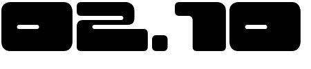 Schriftart 02.10: Mehr Infos & Vorschau Generator TTF: 02.10 Schriftart