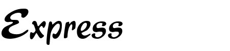 Schriftart Express: Mehr Infos & Vorschau Generator TTF: Express Schriftart