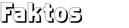 Font Faktos Shadow: Mehr Infos & Zeichen Übersicht TTF: Faktos Shadow Font