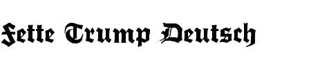 TTF: Fette Trump Deutsch Schriftart