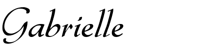 TTF: Gabrielle Schriftart