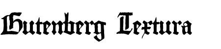 TTF: Gutenberg Textura Schriftart