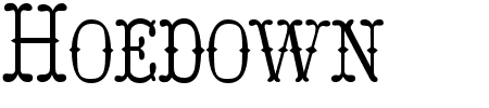 TTF: Hoedown Font