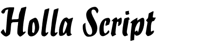 TTF: Holla Script Schriftart