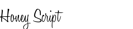 TTF: Honey Script Light Schriftart