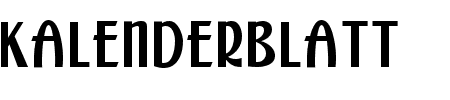 TTF: Kalenderblatt Grotesk Font