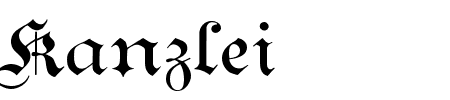 TTF: Kanzlei Schriftart