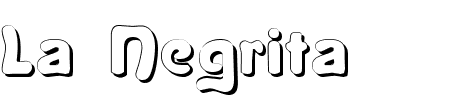 Font La Negrita Shadow: Mehr Infos & Zeichen Übersicht TTF: La Negrita Shadow Font