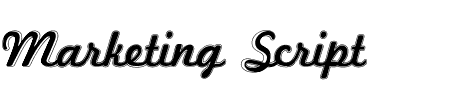 TTF: Marketing Script Inline Schriftart