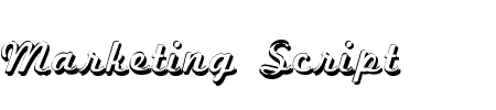 Schrift Marketing Script Shadow: Mehr Infos & Zeichen Übersicht TTF: Marketing Script Shadow Schrift