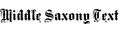 TTF: Middle Saxony Text Font