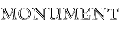 Schriftart Monument: Mehr Infos & Vorschau Generator TTF: Monument Schriftart