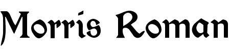 Schriftart Morris Roman: Mehr Infos & Vorschau Generator TTF: Morris Roman Schriftart