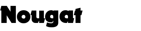 Schriftart Nougat: Mehr Infos & Vorschau Generator TTF: Nougat Schriftart