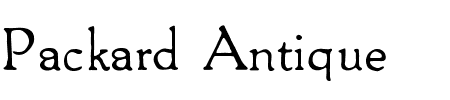 Schriftart Packard Antique: Mehr Infos & Vorschau Generator TTF: Packard Antique Schriftart