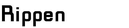 Font Rippen Bold: Mehr Infos & Zeichen Übersicht TTF: Rippen Bold Font