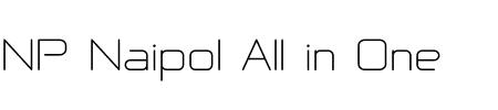 TTF: NP Naipol All in One Schriftart