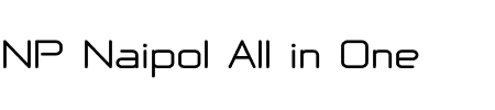 TTF: NP Naipol All in One Bold Schriftart