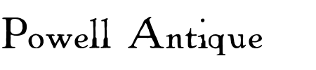 Schriftart Powell Antique: Mehr Infos & Vorschau Generator TTF: Powell Antique Schriftart