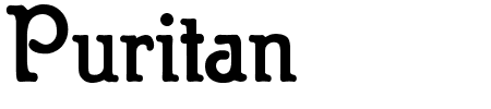 TTF: Puritan Schriftart