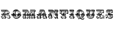 Schriftart Romantiques: Mehr Infos & Zeichen Übersicht TTF: Romantiques Schriftart
